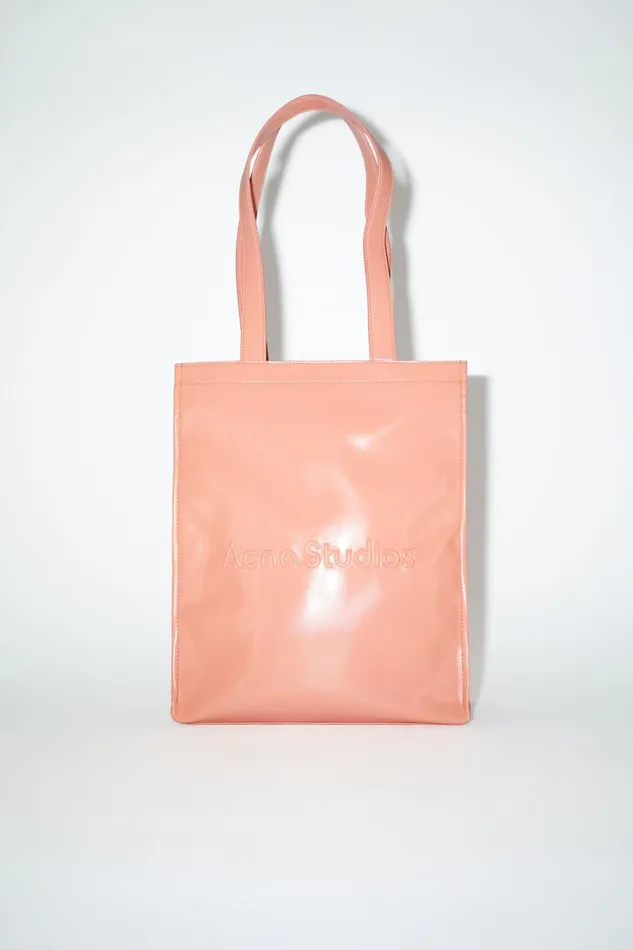 Women Logo Shoulder Tote Bag Salmon Pink Acne Studios Bags