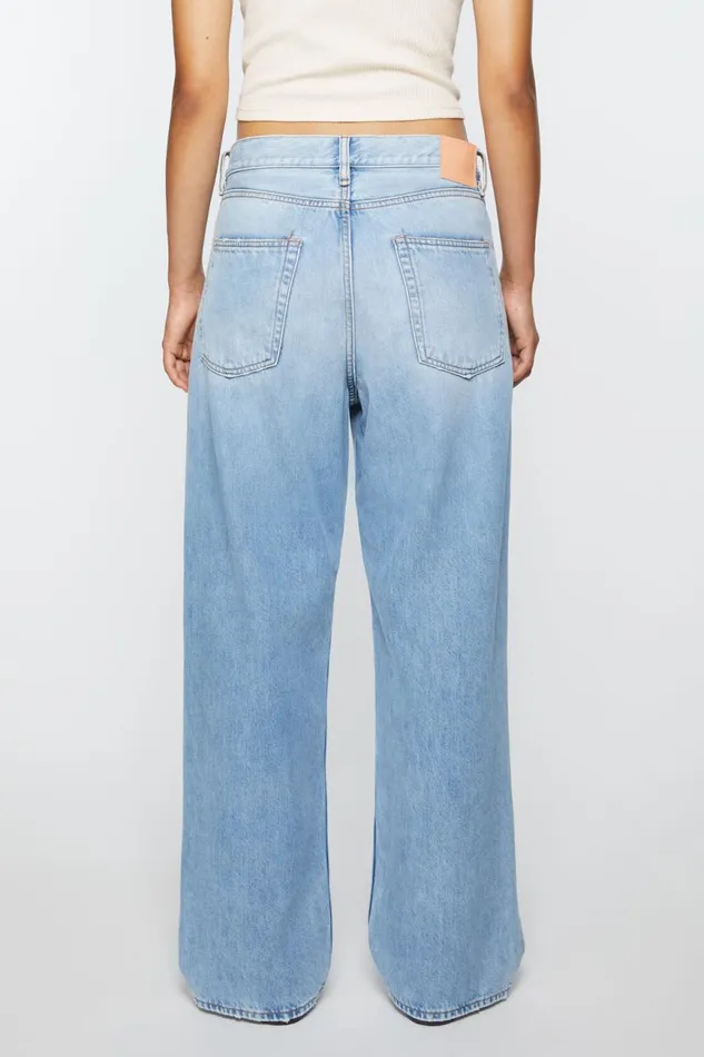 Women Loose Fit Jeans 8211 1981F Light Blue Acne Studios Jeans