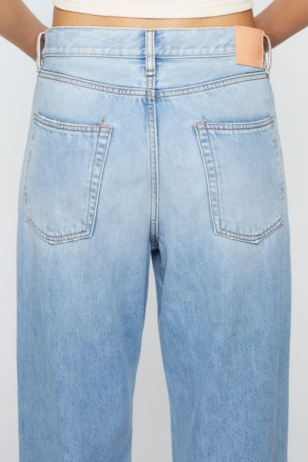 Women Loose Fit Jeans 8211 1981F Light Blue Acne Studios Jeans