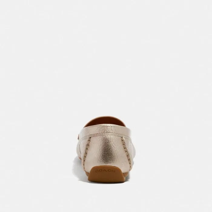 Women Marley Driver Champagne Coach Flats and Loafers