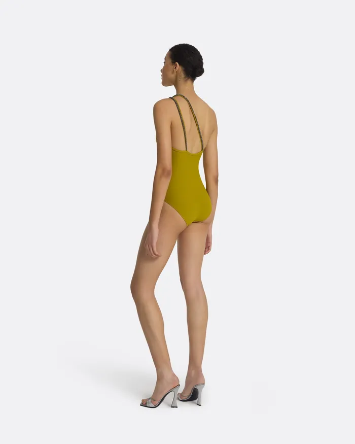 Women Mathildae Chartreuse Swimsuit Chartreuse Swimwear Safiyaa