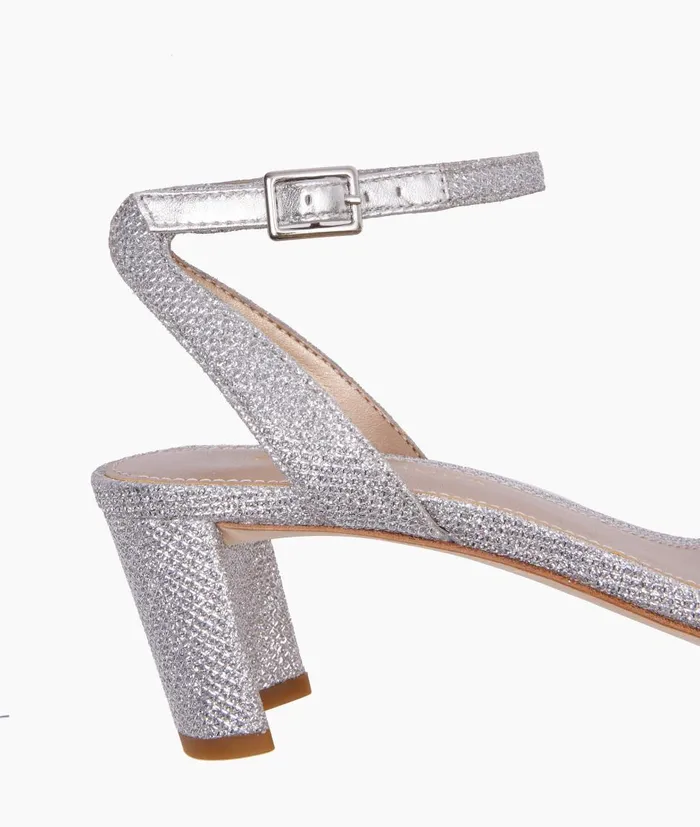 Women Moira 2 Low Heel 8211 Silver Pelle Moda Low Heels Women Moira 2 Low Heel 8211 Silver Pelle Moda Low Heels