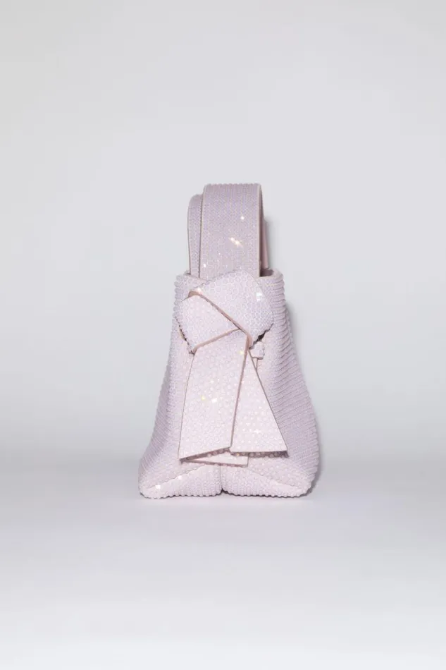 Women Musubi Micro Shoulder Bag Pale Pink Acne Studios Bags