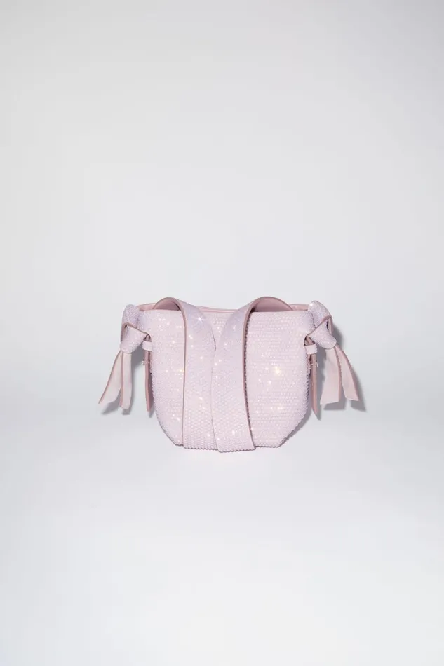 Women Musubi Micro Shoulder Bag Pale Pink Acne Studios Bags