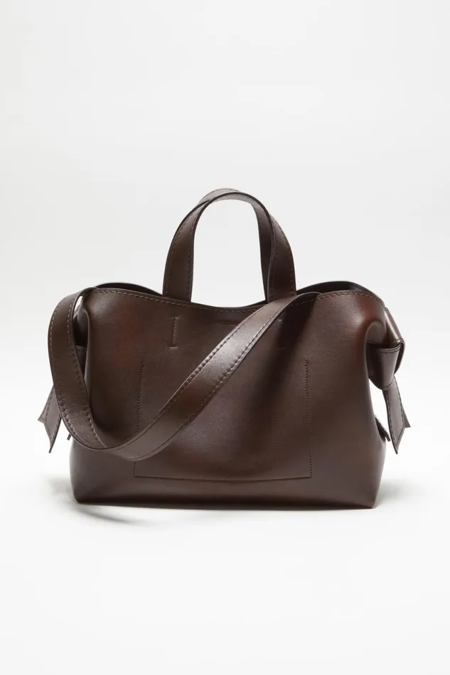 Women Musubi Midi Tote Dark Brown Acne Studios Bags