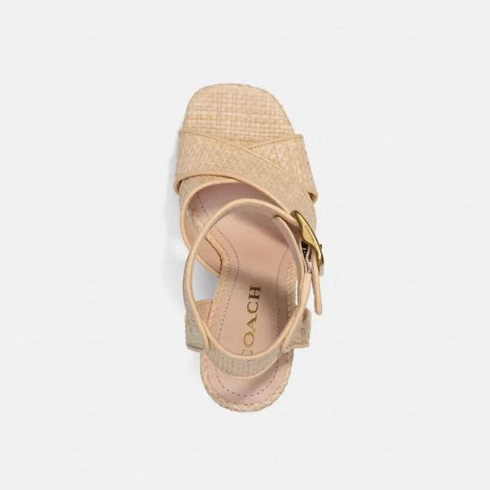 Women Nelly Sandal Natural Coach Heels