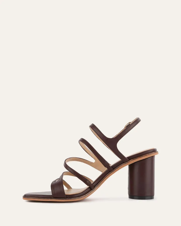 Women Nobu high heel sandals cocoa brown leather HIGH SANDALS jomercer Women Nobu high heel sandals cocoa brown leather HIGH SANDALS jomercer