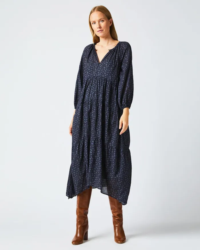 Women Petticoat Dress Navy Billy Reid Dresses
