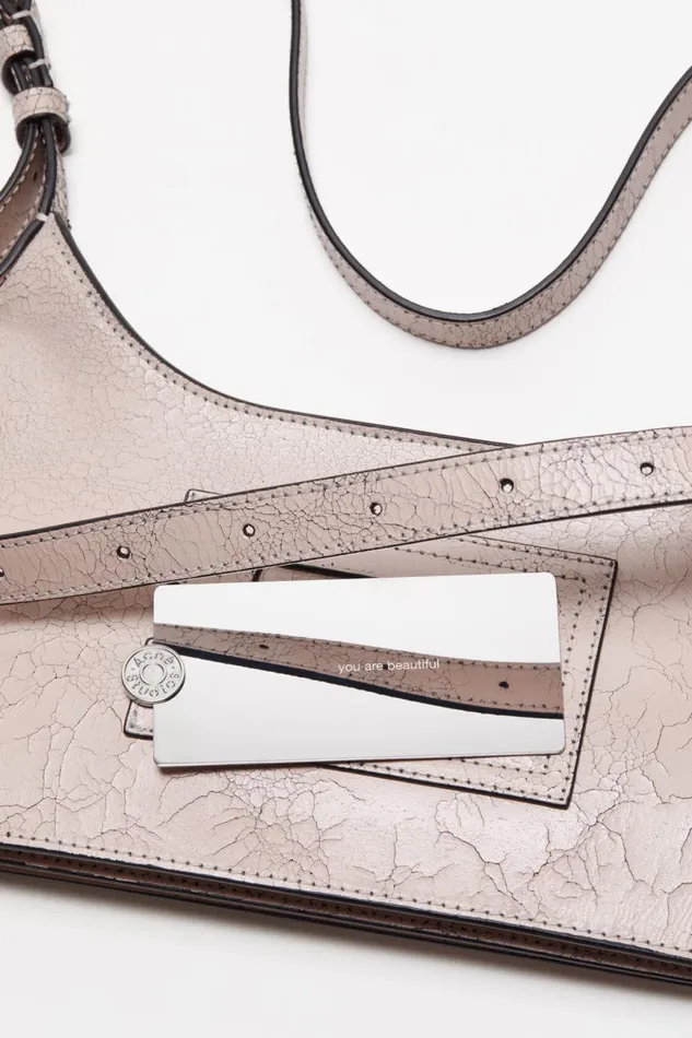 Women Platt Mini Shoulder Bag Pastel Pink Acne Studios Bags