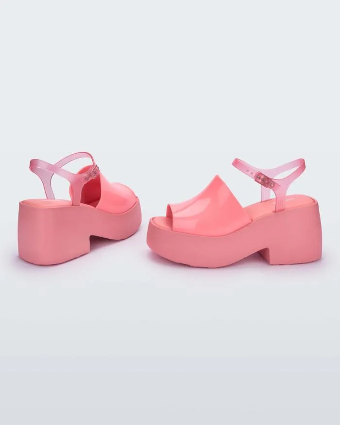 Women Pose Pinkpink Melissa Platforms