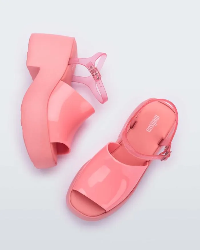 Women Pose Pinkpink Melissa Platforms