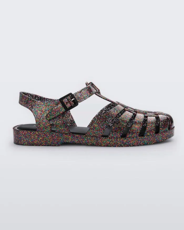 Women Possession Mixed Glitter Glass Melissa Sandals