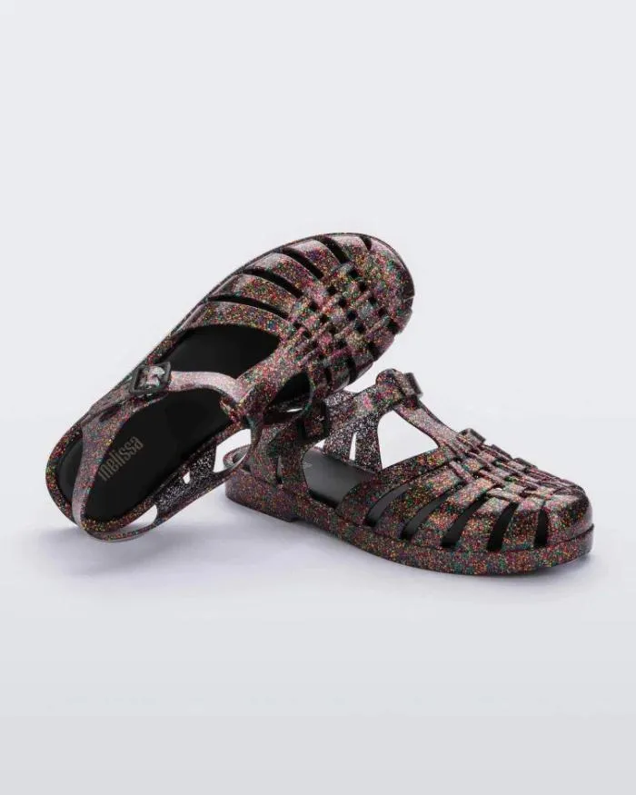 Women Possession Mixed Glitter Glass Melissa Sandals