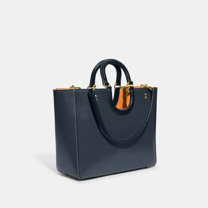 Women Rae Tote In Colorblock Brassdark Denim Multi Coach Totes and Carryalls Women Rae Tote In Colorblock Brassdark Denim Multi Coach Totes and Carryalls