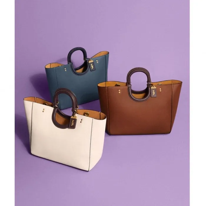 Women Rae Tote In Colorblock Brassdark Denim Multi Coach Totes and Carryalls Women Rae Tote In Colorblock Brassdark Denim Multi Coach Totes and Carryalls