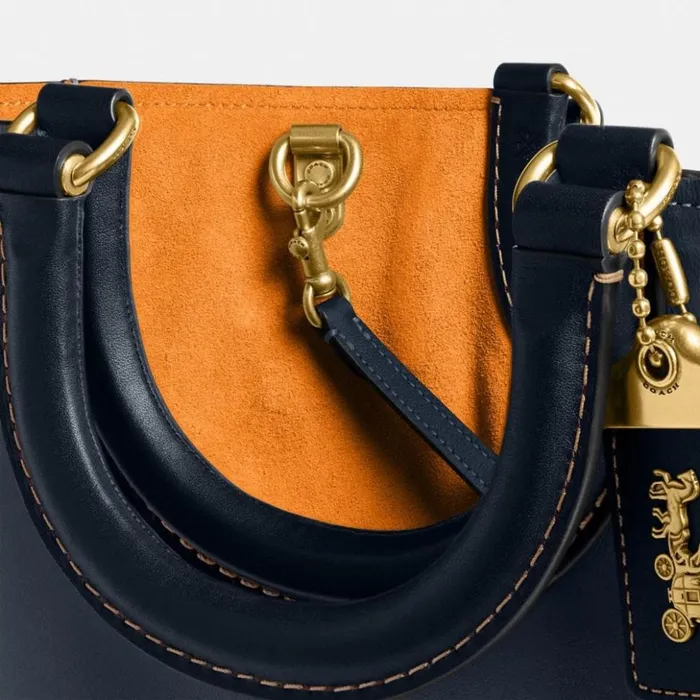 Women Rae Tote In Colorblock Brassdark Denim Multi Coach Totes and Carryalls Women Rae Tote In Colorblock Brassdark Denim Multi Coach Totes and Carryalls