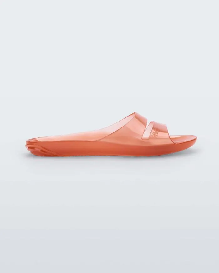 Women Real Jelly Slide Clear Orange Melissa Slides