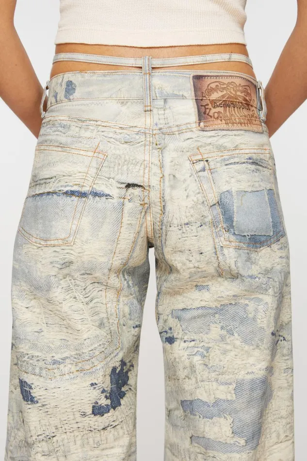 Women Regular Fit Trousers 8211 2004 Light Blue Acne Studios Jeans