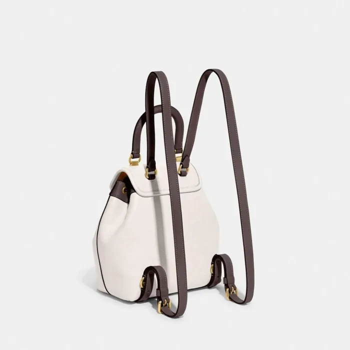 Women Riya Backpack 21 In Colorblock Brasschalk Multi Coach Backpacks