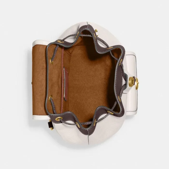 Women Riya Backpack 21 In Colorblock Brasschalk Multi Coach Backpacks