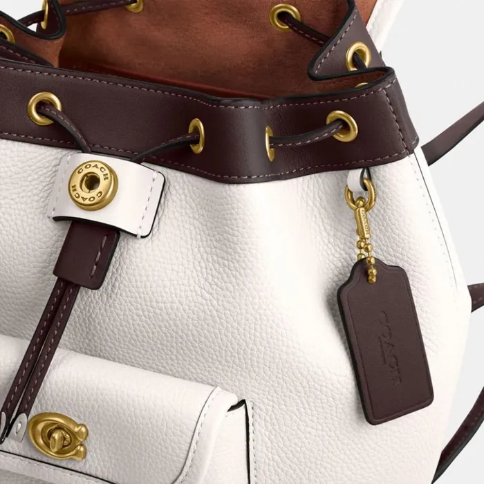Women Riya Backpack 21 In Colorblock Brasschalk Multi Coach Backpacks