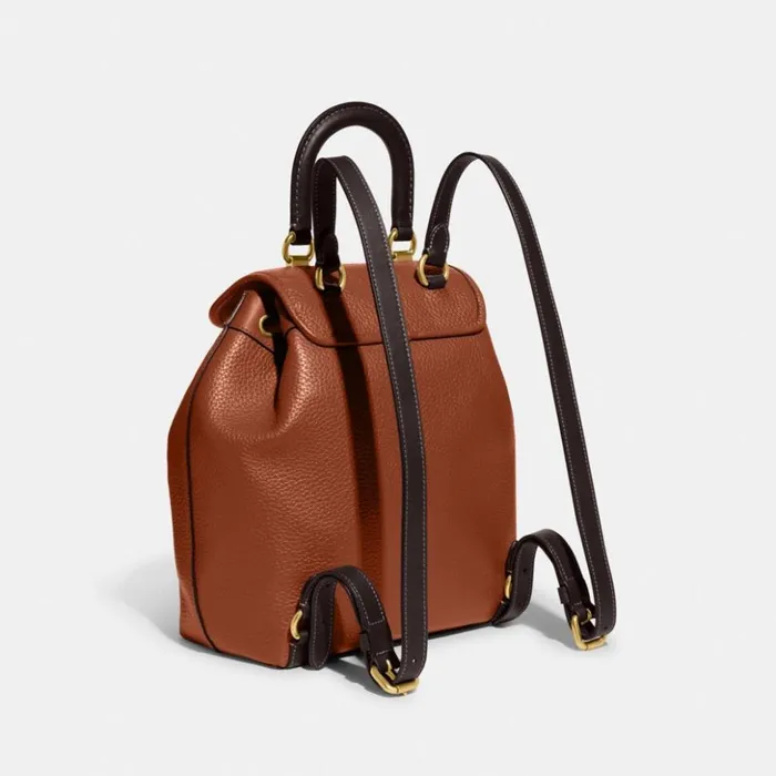 Women Riya Backpack In Colorblock Brass1941 Saddle Multi Coach Backpacks
