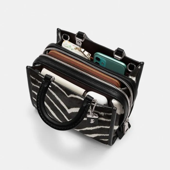Women Rogue 20 In Haircalf With Zebra Print Silverzebra Coach Satchels and Top Handles Women Rogue 20 In Haircalf With Zebra Print Silverzebra Coach Satchels and Top Handles