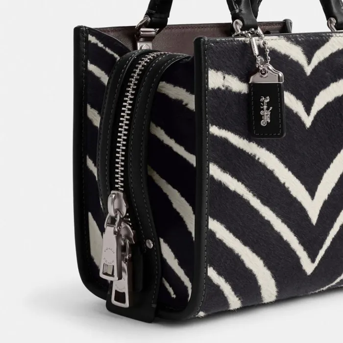 Women Rogue 20 In Haircalf With Zebra Print Silverzebra Coach Satchels and Top Handles Women Rogue 20 In Haircalf With Zebra Print Silverzebra Coach Satchels and Top Handles