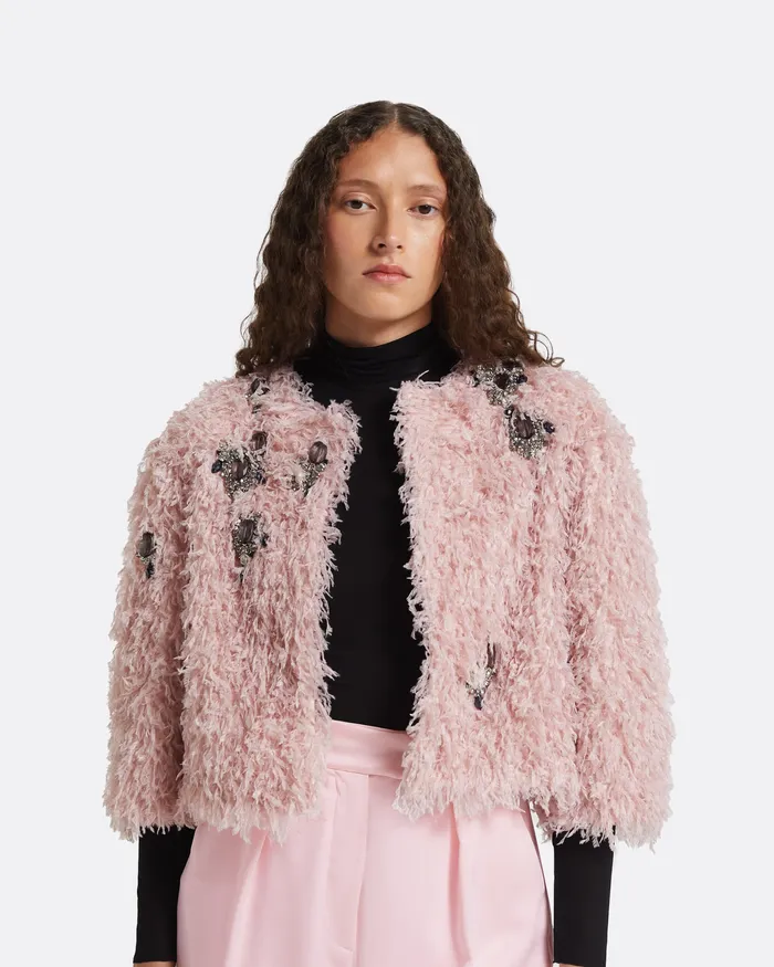 Women Safiyaa Ivy Boudoir Pink Jacket Boudoir Pink Jackets and Coats