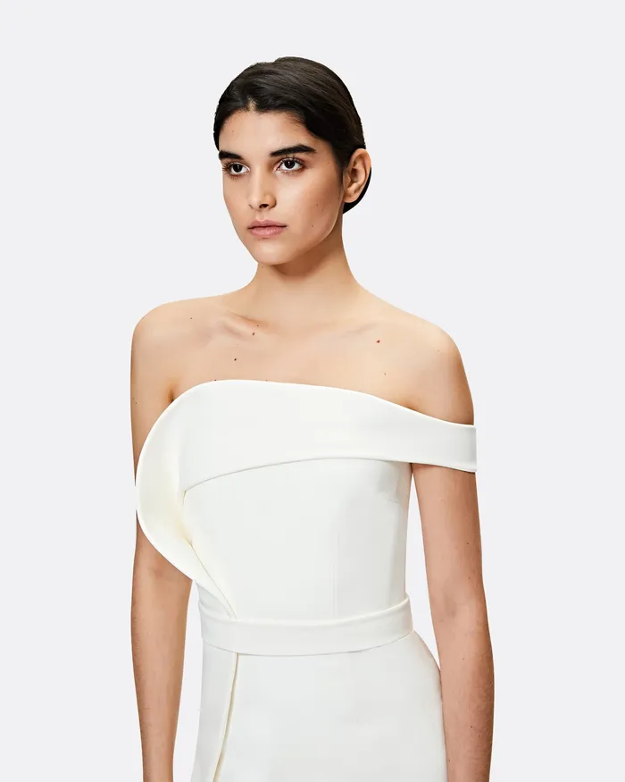 Women Safiyaa Reverie Ivory Long Dress Ivory Bridal