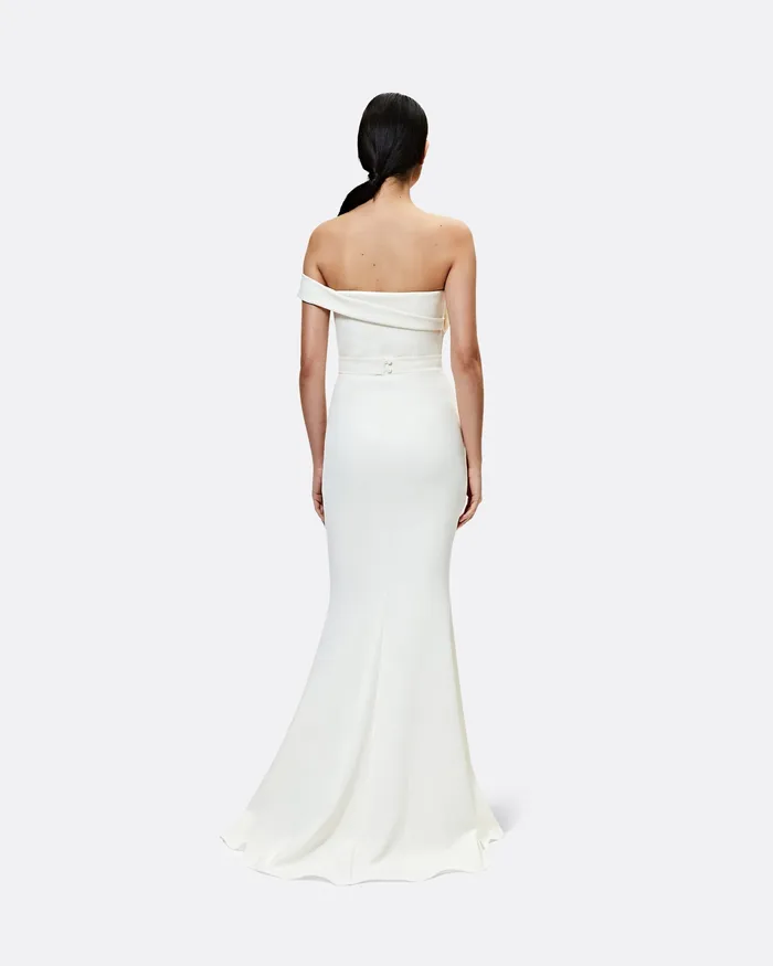 Women Safiyaa Reverie Ivory Long Dress Ivory Bridal