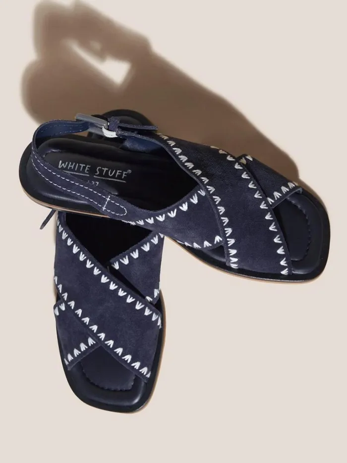 Women SANDALS White Stuff Craft Suede Sandal Dark Navy Women SANDALS White Stuff Craft Suede Sandal Dark Navy