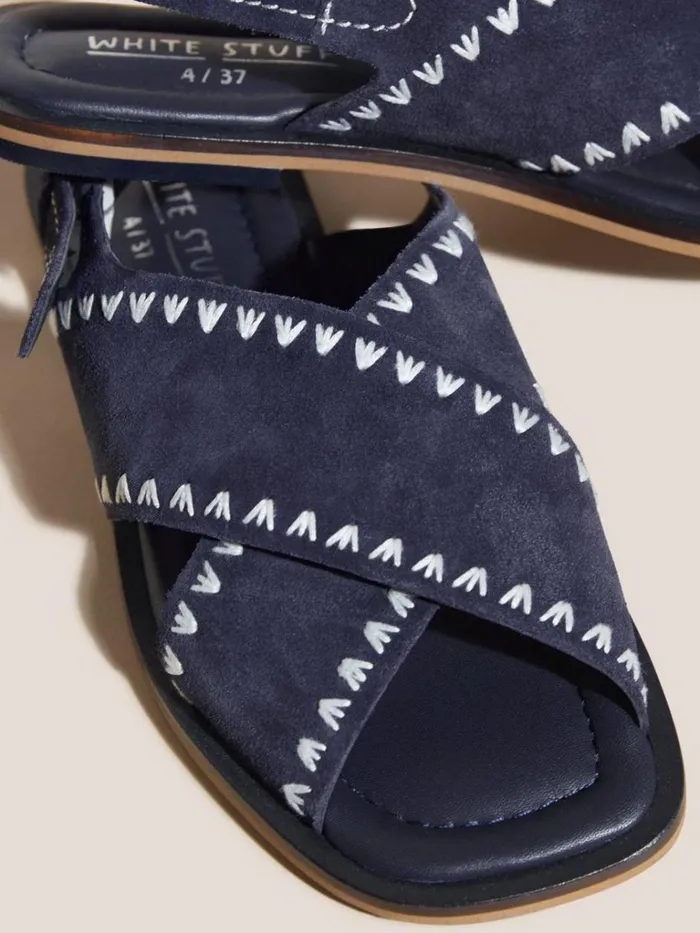 Women SANDALS White Stuff Craft Suede Sandal Dark Navy Women SANDALS White Stuff Craft Suede Sandal Dark Navy