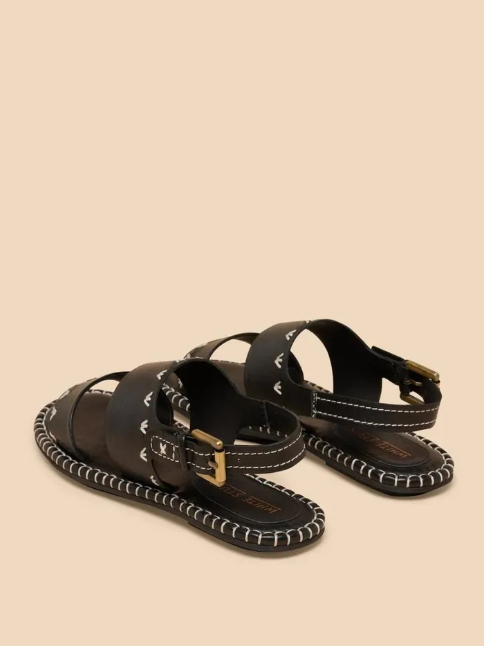 Women SANDALS White Stuff Sweetpea Leather Sandal Pure Black Women SANDALS White Stuff Sweetpea Leather Sandal Pure Black