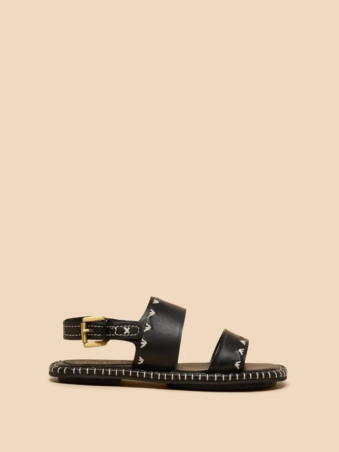 Women SANDALS White Stuff Sweetpea Leather Sandal Pure Black Women SANDALS White Stuff Sweetpea Leather Sandal Pure Black