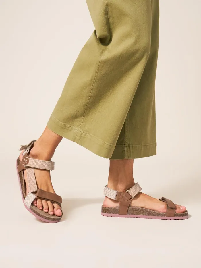 Women SANDALS White Stuff Trek Footbed Sandal Natural Multi Women SANDALS White Stuff Trek Footbed Sandal Natural Multi
