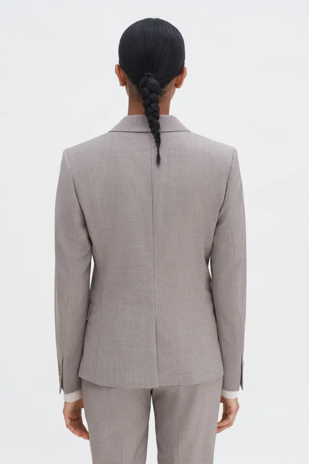 Women Sasha Cool Wool Blazer Faded Khaki Tailoring filippak