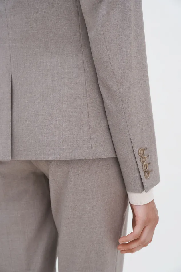 Women Sasha Cool Wool Blazer Faded Khaki Tailoring filippak Women Sasha Cool Wool Blazer Faded Khaki Tailoring filippak