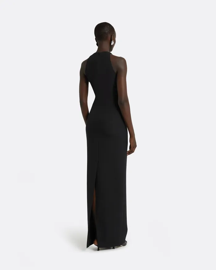 Women Saysha Black Long Dress Black Dresses Safiyaa