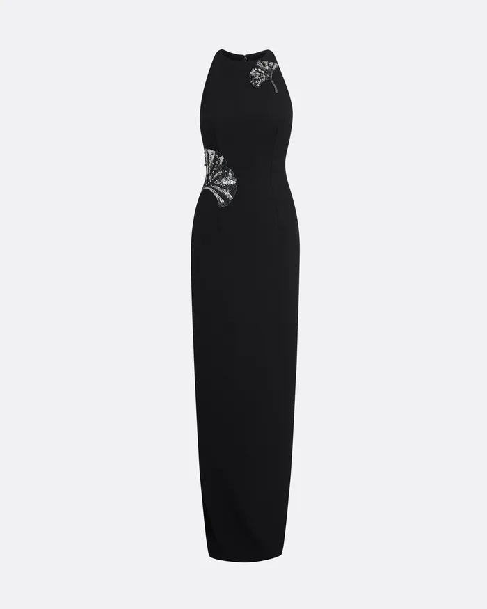 Women Saysha Black Long Dress Black Dresses Safiyaa