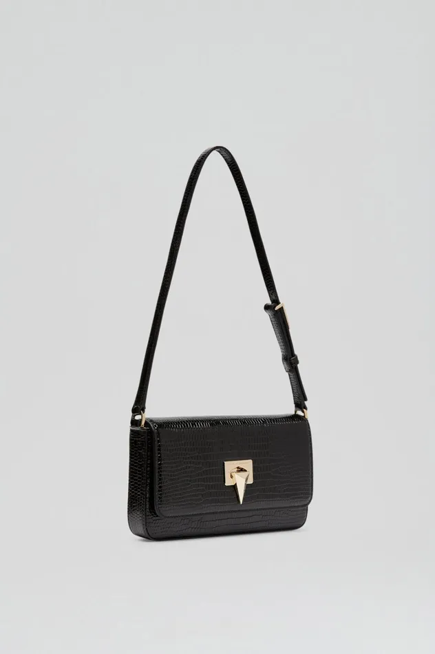 Women Scanlan Theodore Bags EMBOSSED SLIM BAG Black Women Scanlan Theodore Bags EMBOSSED SLIM BAG Black