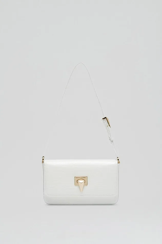 Women Scanlan Theodore Bags EMBOSSED SLIM BAG White