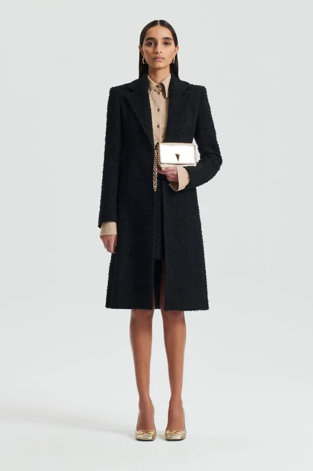 Women Scanlan Theodore Coats BOUCLE COAT Black