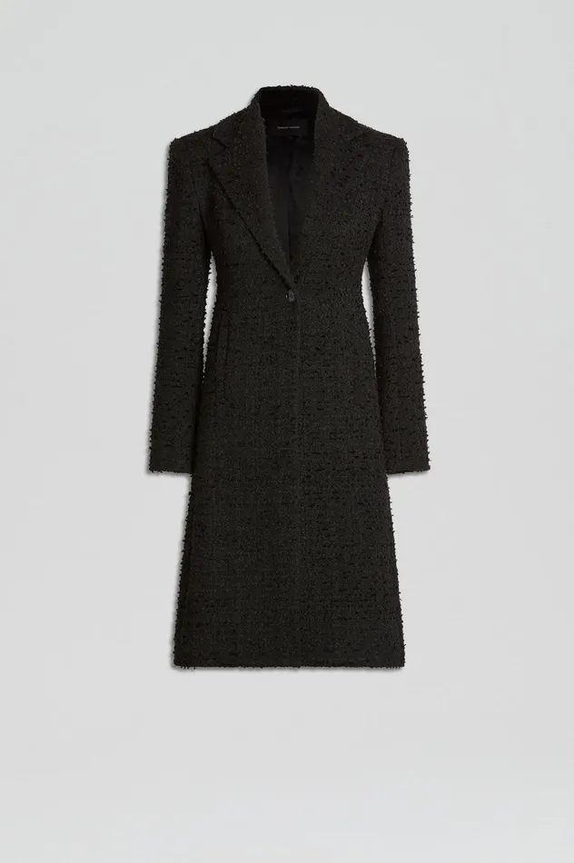 Women Scanlan Theodore Coats BOUCLE COAT Black Women Scanlan Theodore Coats BOUCLE COAT Black