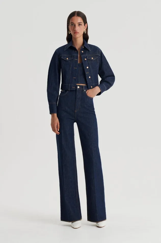 Women Scanlan Theodore Jackets DENIM JACKET Indigob