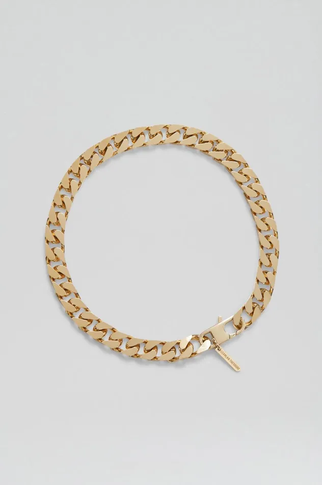 Women Scanlan Theodore Jewelry CHUNKY FLAT CHAIN CHOKER Lightgold Women Scanlan Theodore Jewelry CHUNKY FLAT CHAIN CHOKER Lightgold