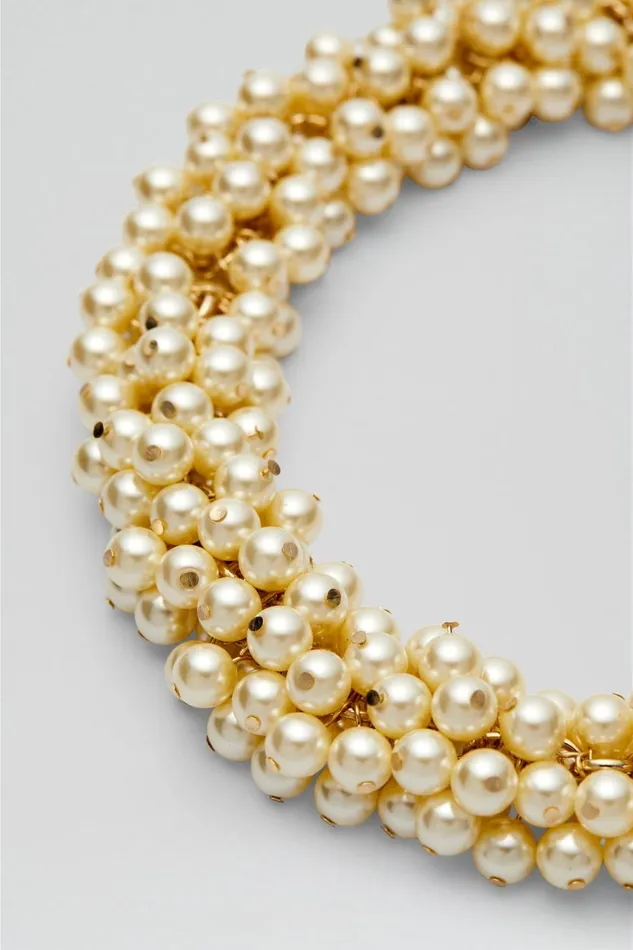 Women Scanlan Theodore Jewelry GLASS PEARL CHOKER Pearl Women Scanlan Theodore Jewelry GLASS PEARL CHOKER Pearl