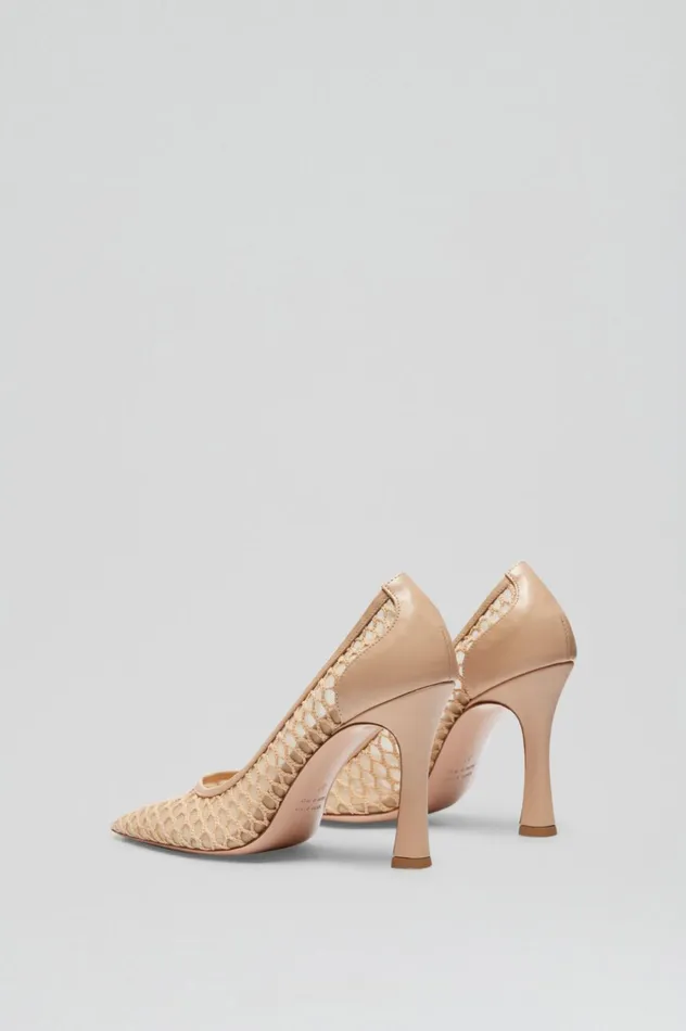 Women Scanlan Theodore Shoes MESH PUMP 95 Sand Women Scanlan Theodore Shoes MESH PUMP 95 Sand