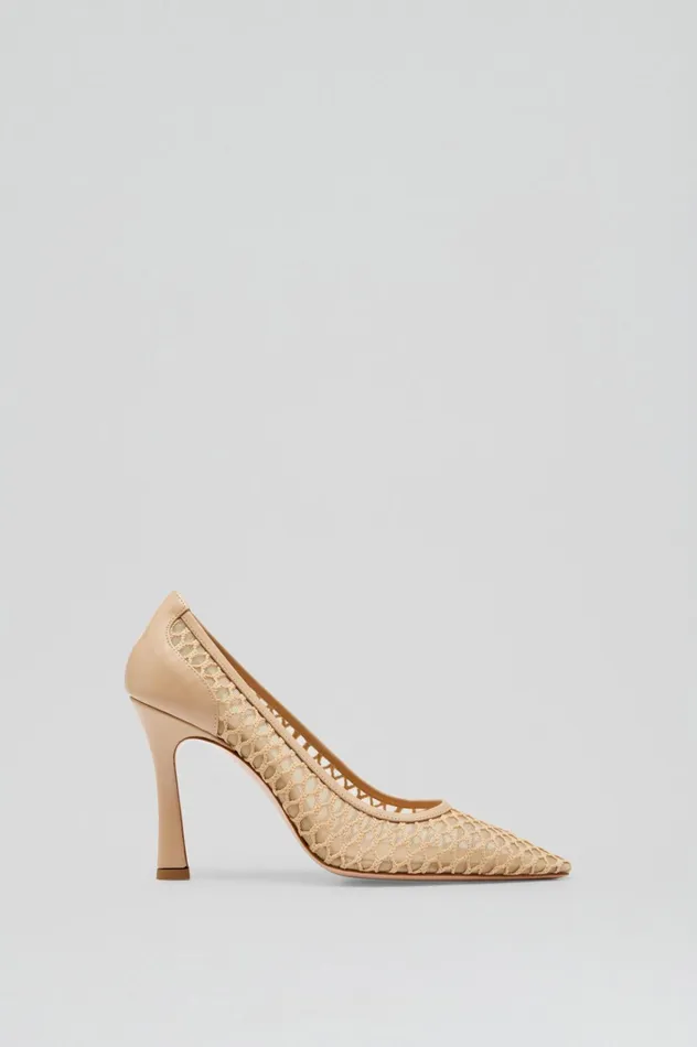 Women Scanlan Theodore Shoes MESH PUMP 95 Sand Women Scanlan Theodore Shoes MESH PUMP 95 Sand