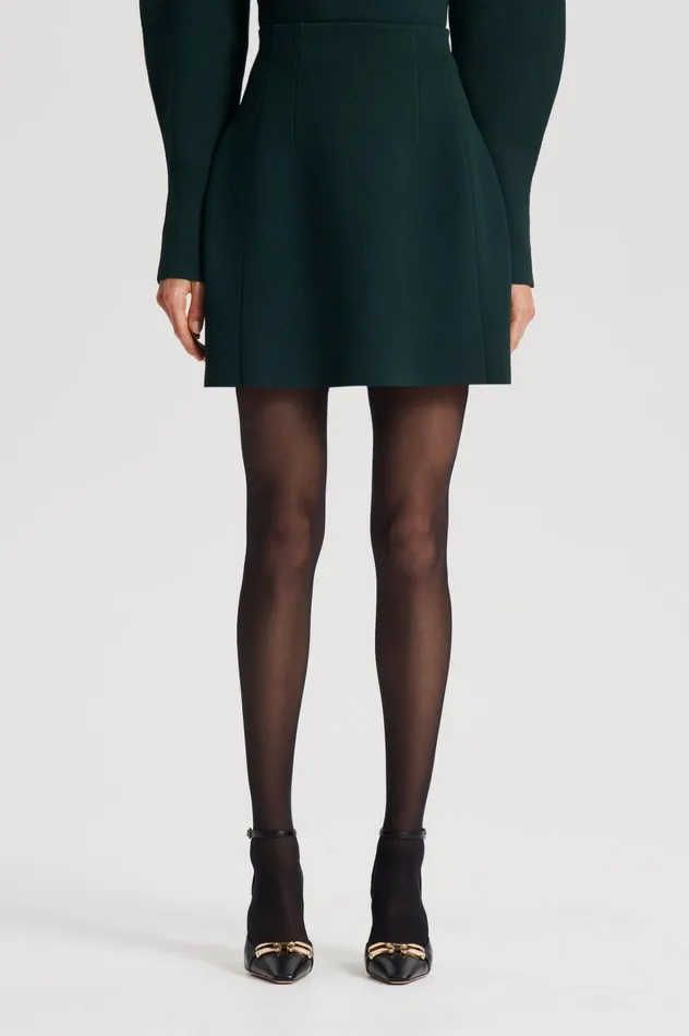 Women Scanlan Theodore Skirts CREPE KNIT PEPLUM SKIRT Darkgreen Women Scanlan Theodore Skirts CREPE KNIT PEPLUM SKIRT Darkgreen